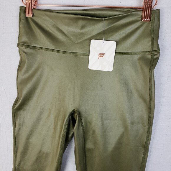 Fabletics NWT Anywhere Motion365+ Shine High-Waisted Legging Size S Moss Green - Picture 4 of 13